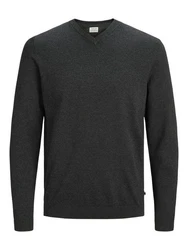JACK & JONES Pullover Dunkelgrau Melange