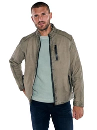 Lederjacke Lederjacke mit Stehkragen