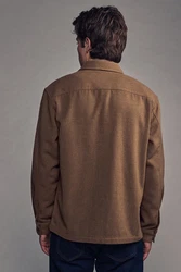 Next Blusenjacke Hemdjacke mit zwei Taschen Braun/Beige/Khaki