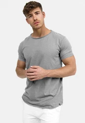 Indicode Kurzarmshirt Willbur Tee Grau/Hellgrau/Dunkelgrau