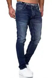 Slim-fit-Jeans Jeans Herren Slim Fit Stretch Jeanshose Designer Hose Anthrazit