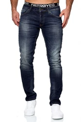 MERISH Slim-fit-Jeans Herren Designer Hose Anthrazit