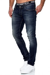 MERISH Slim-fit-Jeans Herren Designer Hose Anthrazit