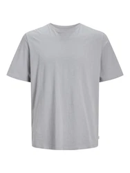 Jack & Jones T-Shirt JJEORGANIC BASIC TEE SS O-NECK (1-tlg) Grau/Hellgrau
