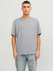 Jack & Jones T-Shirt JJEORGANIC BASIC TEE SS O-NECK (1-tlg) Grau/Hellgrau