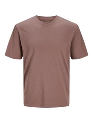 Jack & Jones T-Shirt JJEORGANIC BASIC TEE SS O-NECK (1-tlg) mauve