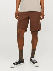 Jack & Jones T-Shirt JJEORGANIC BASIC TEE SS O-NECK (1-tlg) Khaki/Beige/Weiß