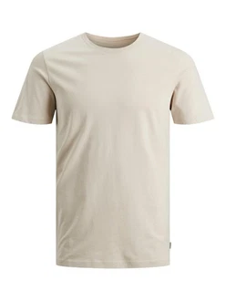 Jack & Jones T-Shirt JJEORGANIC BASIC TEE SS O-NECK (1-tlg) Khaki/Beige/Weiß Jack & Jones T-Shirt JJEORGANIC BASIC TEE SS O-NECK (1-tlg) Khaki/Beige/Weiß