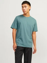 Jack & Jones T-Shirt JJEORGANIC BASIC TEE SS O-NECK (1-tlg) cyanblau