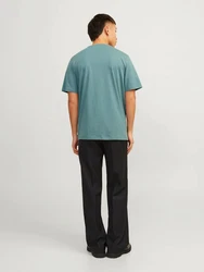 Jack & Jones T-Shirt JJEORGANIC BASIC TEE SS O-NECK (1-tlg) cyanblau