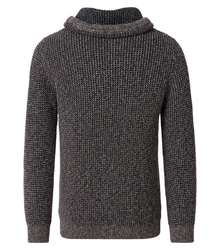 CASAMODA Strickpullover Pullover Dunkelgrau/Schwarz/Grau/Hellgrau