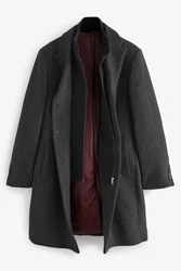 Next Kurzmantel Signature Mantel Trichterkragen Dunkelgrau/Grau/Schwarz