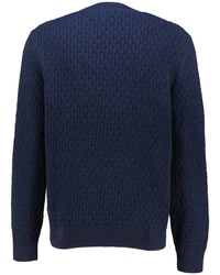 Gant Strickpullover Dunkelblau/Blau/Hellblau