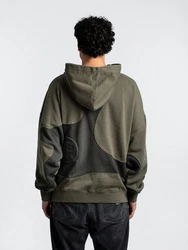 Pegador Miner Boxy Hoodie Dunkelgrün/Khaki/Beige