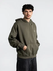 Pegador Miner Boxy Hoodie Dunkelgrün/Khaki/Beige