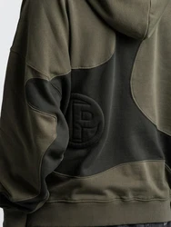 Pegador Miner Boxy Hoodie Dunkelgrün/Khaki/Beige