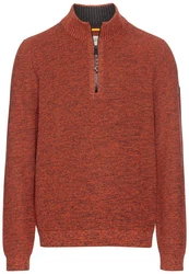 camel active Troyer Strickpullover Orange/Rot/Braun