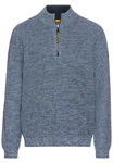 camel active Troyer Strickpullover Dunkelblau/Grau/Blau