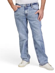 MUSTANG Straight Jeans Herren Regular Fit Denim Hose Hellblau/Blau