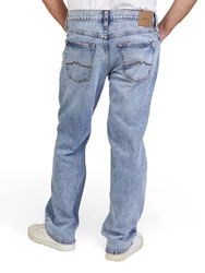 MUSTANG Straight Jeans Herren Regular Fit Denim Hose Hellblau/Blau
