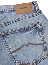 MUSTANG Straight Jeans Herren Regular Fit Denim Hose Hellblau/Blau