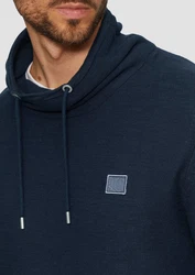 s.Oliver Strickpullover mit Schalkragen Dunkelblau