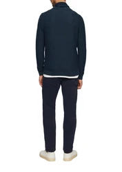 s.Oliver Strickpullover mit Schalkragen Dunkelblau