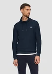 s.Oliver Strickpullover mit Schalkragen Dunkelblau