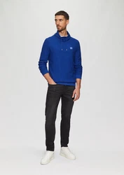 s.Oliver Strickpullover mit Schalkragen Blau/Hellblau/Dunkelblau