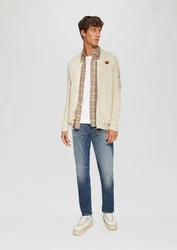s.Oliver Strickjacke mit Bomber-Kragen Khaki/Beige