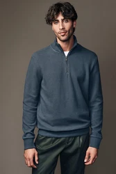Next Sweatjacke Strukturiert mit Reißverschluss Dunkelgrau/Dunkelblau/Grau/Hellgrau