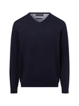 Finshley & Harding Strickpullover Dunkelblau/Blau