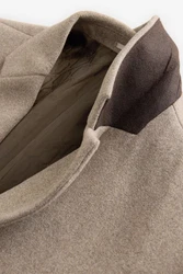 Next Kurzmantel Epsom-Mantel Beige/Braun/Khaki/Grau