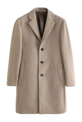 Next Kurzmantel Epsom-Mantel Beige/Braun/Khaki/Grau