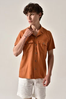 Antioch Blusenshirt Ruggero Orange/Braun/Rot Antioch Blusenshirt Ruggero Orange/Braun/Rot