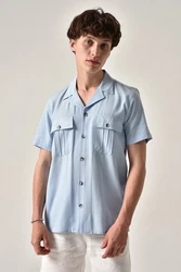 Antioch Blusenshirt Ruggero Blau/Hellblau