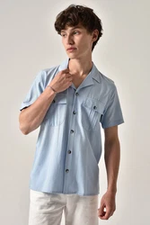 Antioch Blusenshirt Ruggero Blau/Hellblau