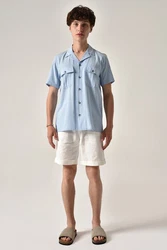 Antioch Blusenshirt Ruggero Blau/Hellblau
