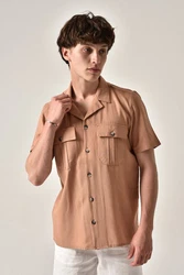 Antioch Blusenshirt Ruggero Braun/Beige