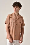 Antioch Blusenshirt Ruggero Braun/Beige