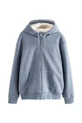 Next Kapuzenfleecejacke Teddyfell mit Reißverschluss (1-St) 
