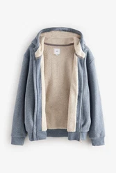 Next Kapuzenfleecejacke Teddyfell mit Reißverschluss (1-St) 