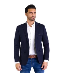 Denim Distriqt Sportliches Herren Slim Fit Jersey Sakko Grau
