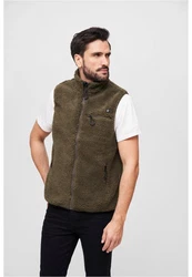 Brandit Steppweste Teddyfleece Vest Men Dunkelgrün/Grün