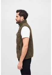 Brandit Steppweste Teddyfleece Vest Men Dunkelgrün/Grün