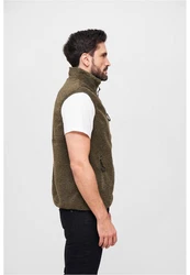 Brandit Steppweste Teddyfleece Vest Men Dunkelgrün/Grün