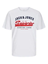 JACK & JONES T-Shirt marine/grau/pastellgrün/weiß