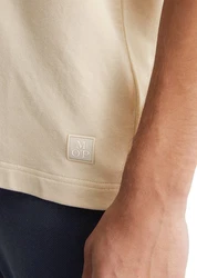 Marc O'Polo T-Shirt aus Bio-Baumwoll-Viskose Mix Khaki/Beige