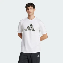 adidas Sportswear T-Shirt CODES CAMO GRAPHIC Weiß/Grau/Beige/Gelb