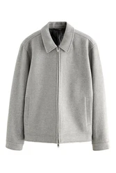 Next Steppmantel Harrington-Jacke Grau/Hellgrau
